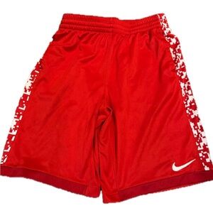 Nike youth xl red white athletic shorts